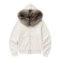 Oversized Faux Fur Hood Sweatshirt